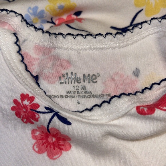 Little me Dress and bloomer set daisy flower print 12 months - Picture 5 of 6